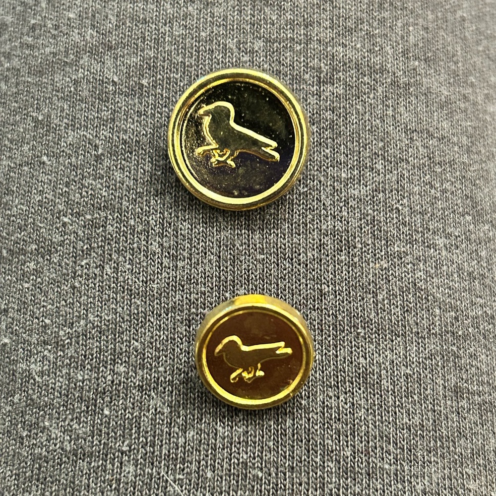 MODERN AMUSEMENT Replacement Buttons Gold 2 BUTTONS 2 SIZES